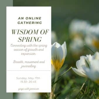 online yoga with jennison for spring season